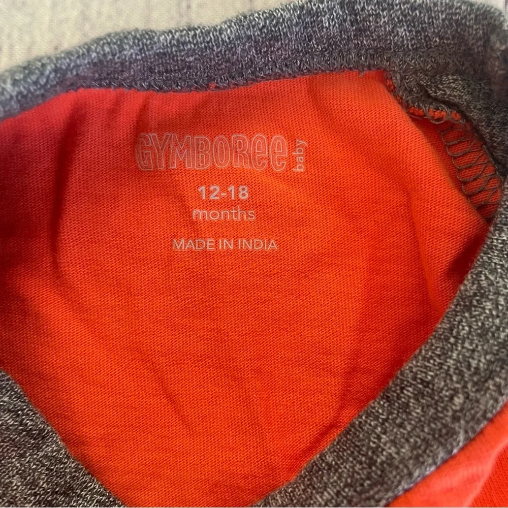Gymboree Adventure is Waiting Orange Shirt Size 12-18 Months
